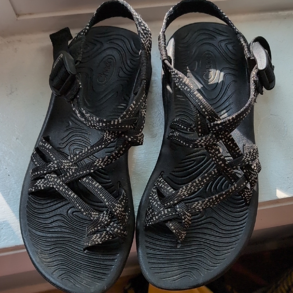 Chaco Black and Gray Sandals
